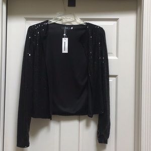 Black sequined jacket